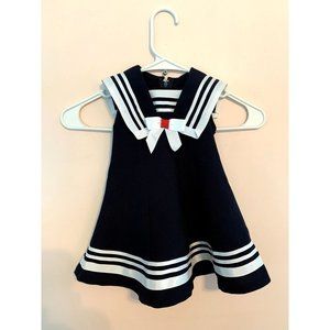 Bonnie Baby size 12 months Adorable sailor dress.